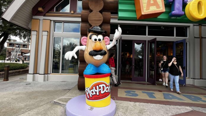 Mr Potatohead Statue Returns to Once Upon a Toy in Hollywood Studios