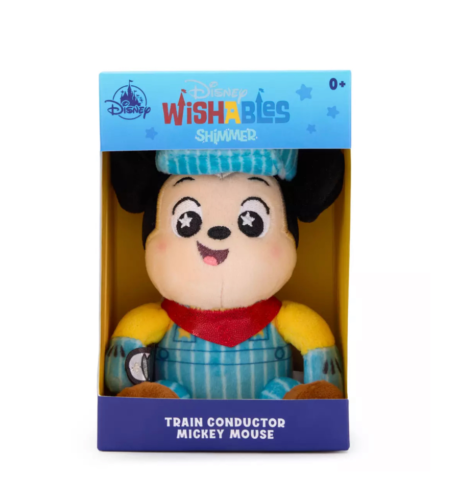 All Aboard! The Newest Must Have Disney Wishable Shimmer Train Conductor Mickey Mouse is Here! Train Conductor Mickey Mouse