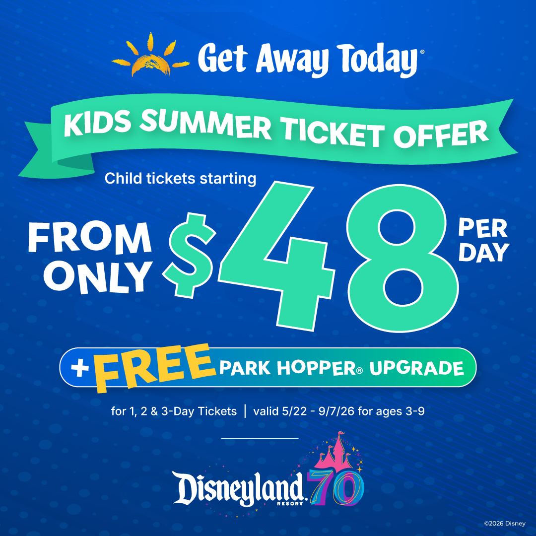 Kids Ticket Offer Disneyland Jan Square