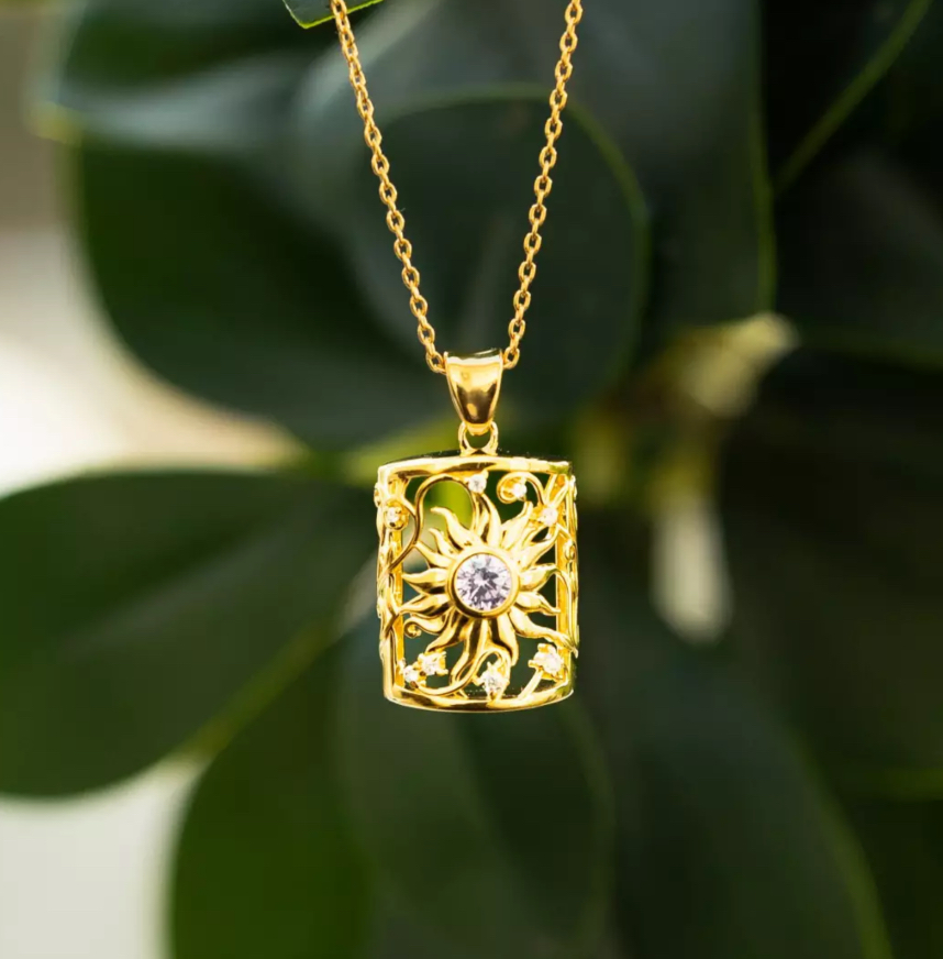The Rapunzel Corona Sun Filigree Necklace is Here to Light Up Your Look Rapunzel Corona Sun Filigree Necklace