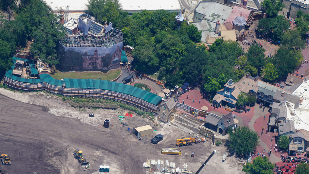 New Aerial Photos Show Demolition of Former Mike Fink Keelboats Dock at Magic Kingdom