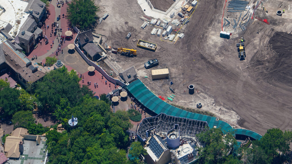 New Aerial Photos Show Demolition of Former Mike Fink Keelboats Dock at Magic Kingdom