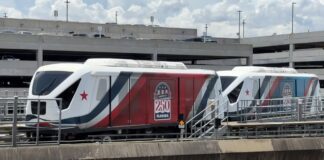 Orlando International Airport Unveils Patriotic Train Wrap for Americas th Celebration ()