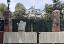Disneyland Haunted Mansion Closed for Holiday Overlay Installation IMG