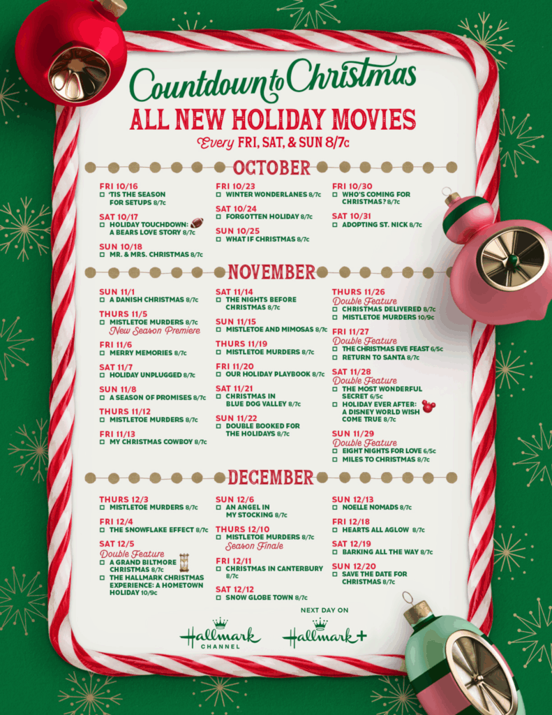 Countdown to Christmas Returns to Hallmark Channel With a Record 34 New Holiday Movies Countdown to Christmas Returns to Hallmark Channel With a Record 34 New Holiday Movies