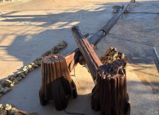 Echo Lake Refurbishment Continues With Freshly Painted Logs and Stumps