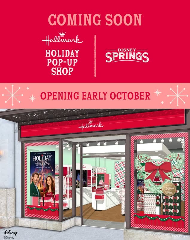 Hallmark Holiday Pop Up Shop Opening in Disney Springs on October th