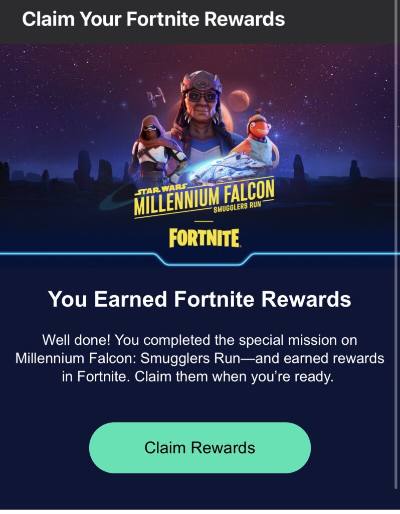 How to Unlock Exclusive Fortnite Rewards on Millennium Falcon Smugglers Run