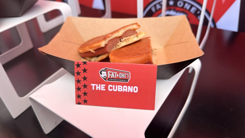 We Tried the New Fat One’s Hot Dogs and Italian Ice at Universal CityWalk fat ones the cubano