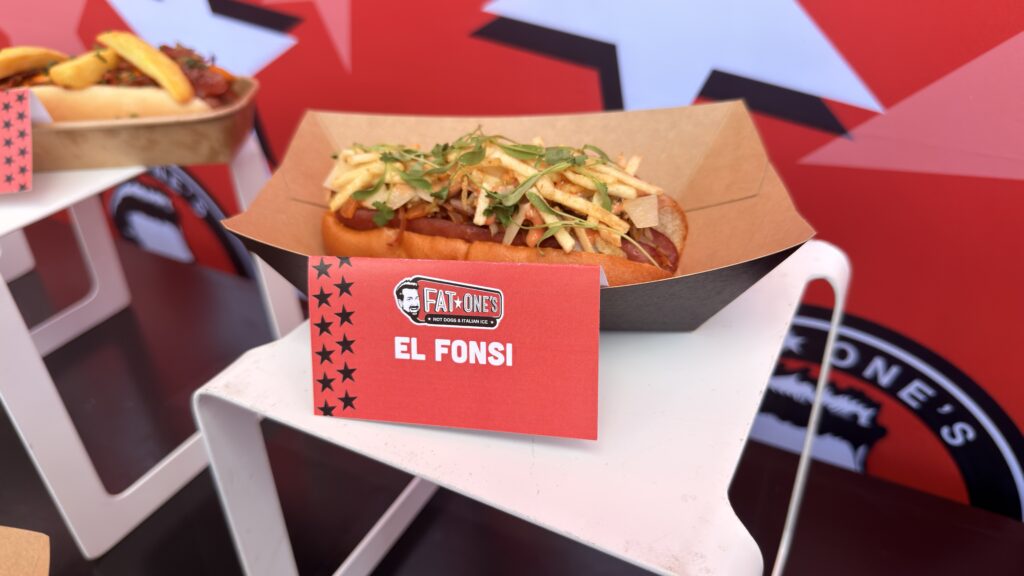 We Tried the New Fat One’s Hot Dogs and Italian Ice at Universal CityWalk fat ones el fonsi