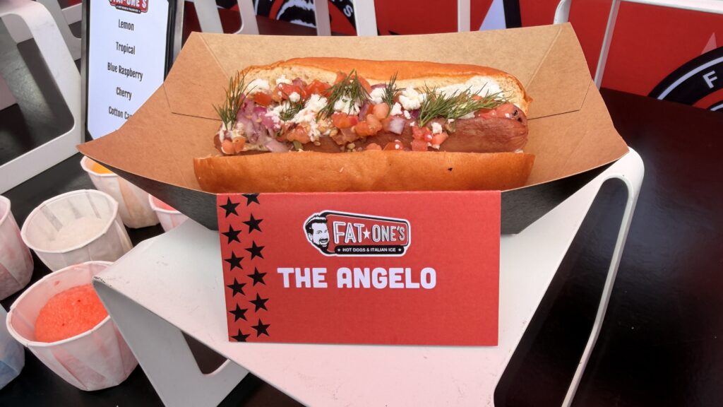 We Tried the New Fat One’s Hot Dogs and Italian Ice at Universal CityWalk fat ones the angelo