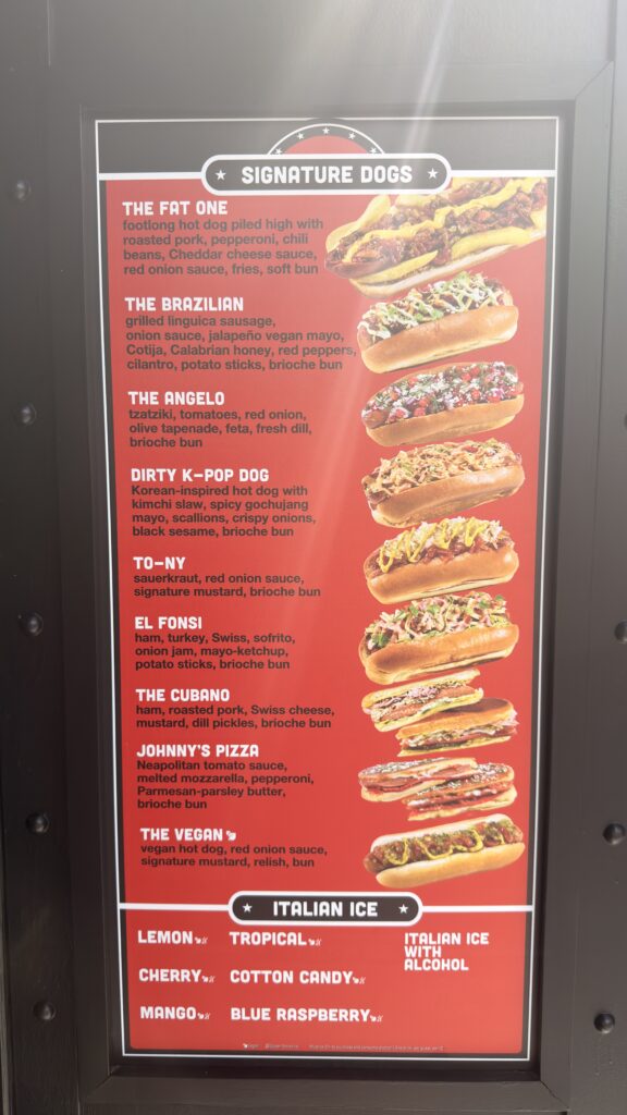 We Tried the New Fat One’s Hot Dogs and Italian Ice at Universal CityWalk We Tried the New Fat One’s Hot Dogs and Italian Ice at Universal CityWalk