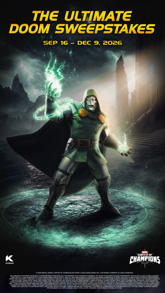 MCoC Doomsday Sweepstakes Keyart x avengers