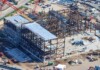 Monsters Inc Door Coaster Show Building Begins to Dominate the Hollywood Studios Skyline