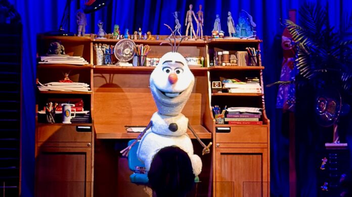 The Olaf Animatronic Is Back Up and Running at Hollywood Studios’ ‘Olaf Draws The Olaf Animatronic Is Back Up and Running at Hollywood Studios’ ‘Olaf Draws