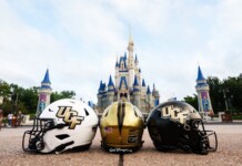 Walt Disney World Logo Debuts on UCF Football Helmets for the SeasonWalt Disney World Logo Debuts on UCF Football Helmets for the Season