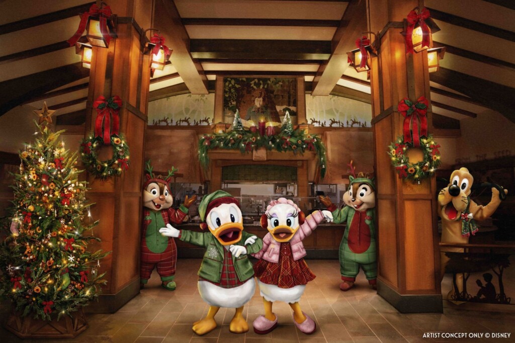 disneyland storytellers cafe daisys holiday pajama party