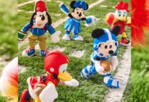 Mickey and Friends Football Plush Collection