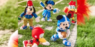Mickey and Friends Football Plush Collection